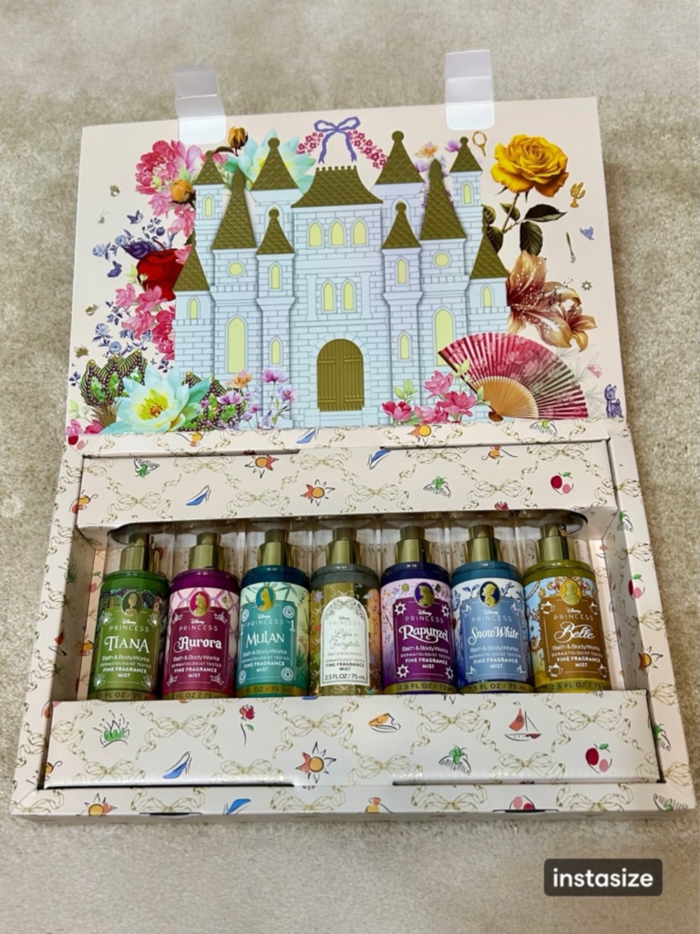 Bath and Body Works Disney Princess 7-piece Mini Fine Fragrance Mist Sampler